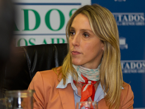 Diputada provincial Valeria Amendolara (FPV).