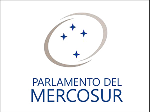 Bandera del Parlamento del Mercosur.