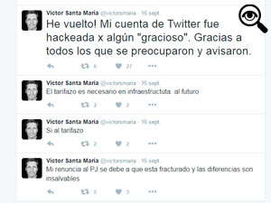 La accin del hacker dur exactamente dos minutos.